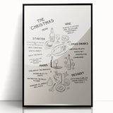 Christmas Menu – Festive Holiday Wall Art