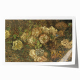 Impressionist Floral Wall Art - Monet's Bloemen Flower Print, Framed