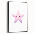 Girls Room Wall Art – Cute Watercolor Starfish Nursery Print