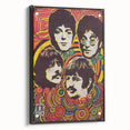 The Beatles Retro Poster Art – Psychedelic Music Wall Decor