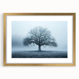 Abstract art print of a European landscape in muted gold and green tones on a framed canvas, ideal for dining room decor.