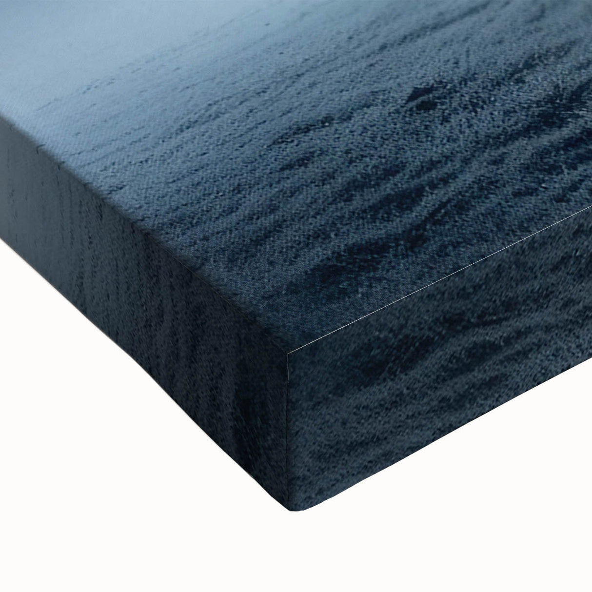 Black and white landscape art painting of a Latvian scenery on large stretched canvas, suitable for bedroom decor.