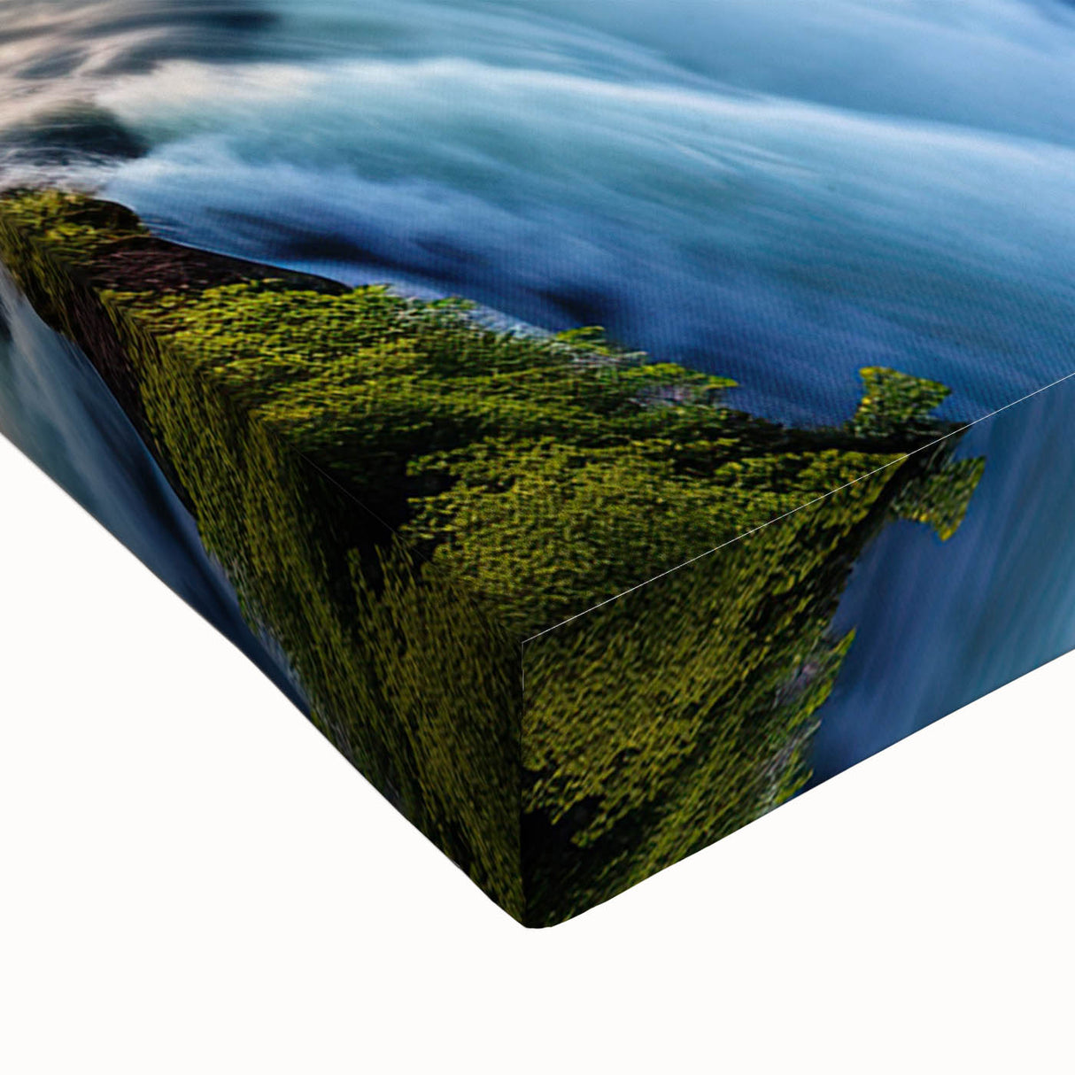 Black and white landscape art painting of a Brazilian scenery on large stretched canvas, suitable for bedroom decor.