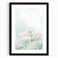 Extra large abstract art print featuring colorful, textured brush strokes on canvas, framed in black.