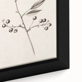 Extra large framed canvas of a textured black wall art featuring colorful, abstract winter motifs.