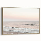 Framed canvas featuring a vintage landscape painting in muted earth tones, ideal for bedroom wall art.