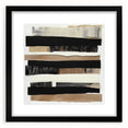 Minimalist black-framed abstract art print featuring soft pastel colors and geometric shapes, ideal for modern home decor. Perfect for enhancing any contemporary living space.