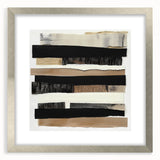 Minimalist abstract art frame with a silver mat, showcasing a clean front view that complements modern decor styles. Perfect for enhancing contemporary interiors.