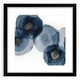 Minimalist black frame with a white mat showcasing an abstract art piece, designed for modern decor, enhancing any interior space with elegance.