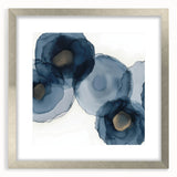 Minimalist silver-framed abstract art print featuring a soft mat, showcasing intricate geometric designs, perfect for modern home decor and gallery walls.