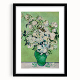 Impressionist Wall Art - Roses in Vase by Van Gogh - French Impressionism