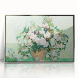 Impressionist Floral Wall Art - Vincent Van Gogh Roses on Canvas
