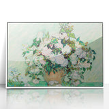 Impressionist Floral Wall Art - Vincent Van Gogh Roses on Canvas