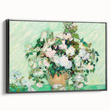 Impressionist Floral Wall Art - Vincent Van Gogh Roses on Canvas
