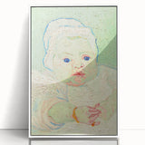 Impressionist Wall Art - Roulin's Baby by Van Gogh - French Portrait Art