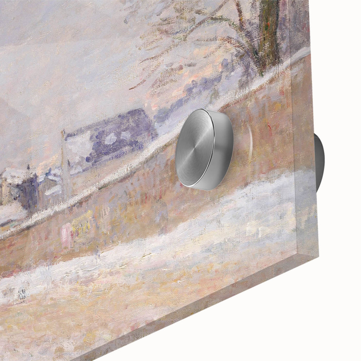 Impressionist Winter Wall Art - Sisley's Snowy Rue Eugène Moussoir