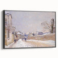 Impressionist Winter Wall Art - Sisley's Snowy Rue Eugène Moussoir