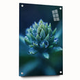 Close-up view of water depicted in a large abstract wall art on acrylic glass, suitable for bedroom or dining room decor.