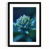 Extra large abstract art print featuring vibrant, colorful textures, displayed in a black frame, ideal for living room decor.