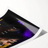 Fiery Passion Pop Art Wall Art – Bold Yellow, Purple, and Black Canvas