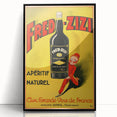 Retro Fred-Zizi Aperitif Poster - Vintage French Wall Art Print