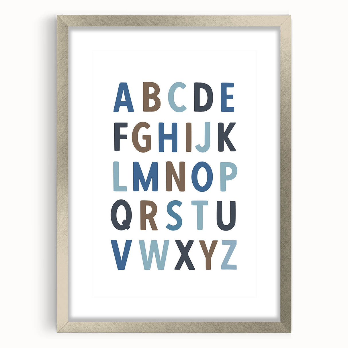 Alphabet Boys Room Wall Art – Kids Wall Art Prints for Playroom