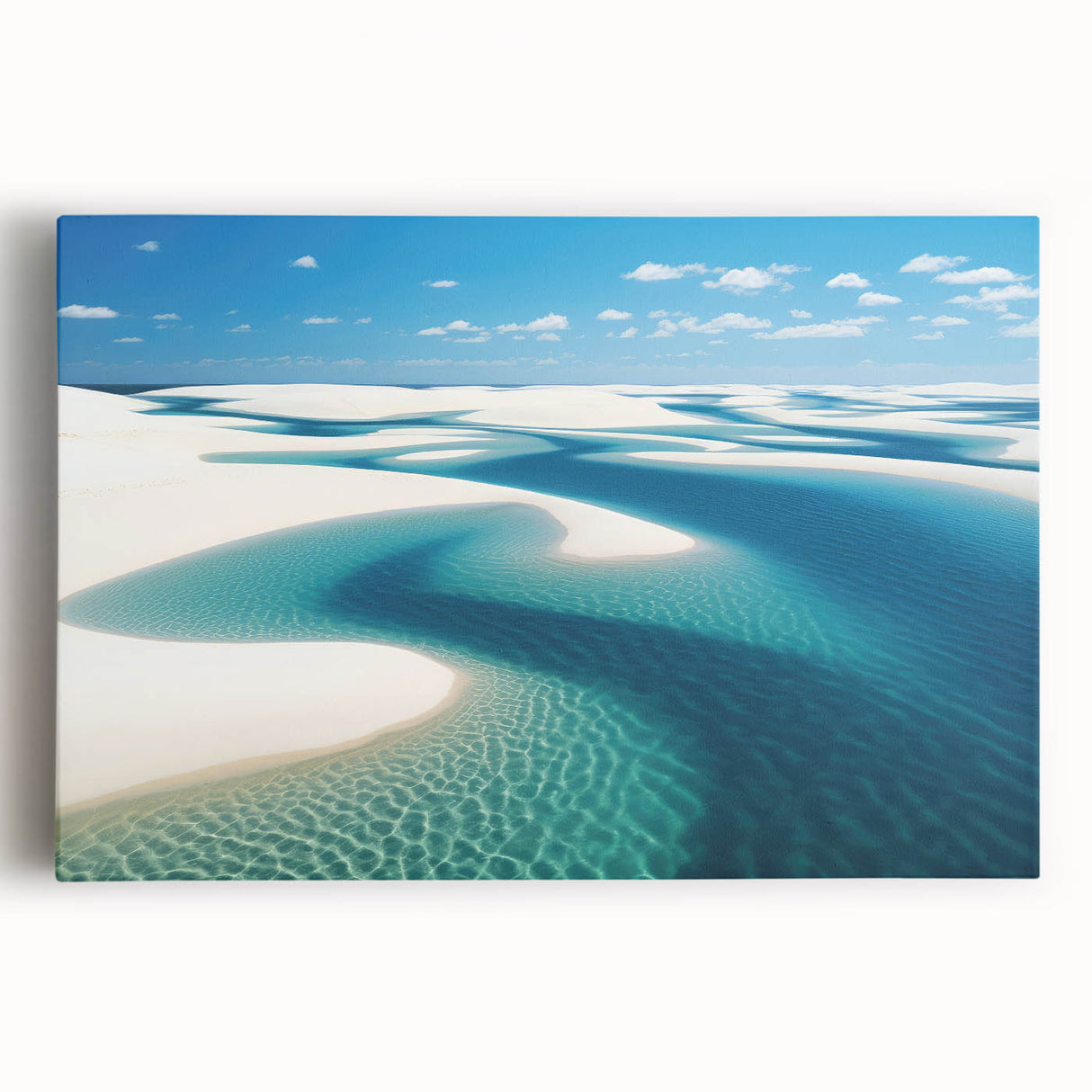 Large black and white stretched canvas of a Brazilian landscape, ideal for kitchen wall art.
