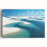 Large black and white stretched canvas of a Brazilian landscape, ideal for kitchen wall art.