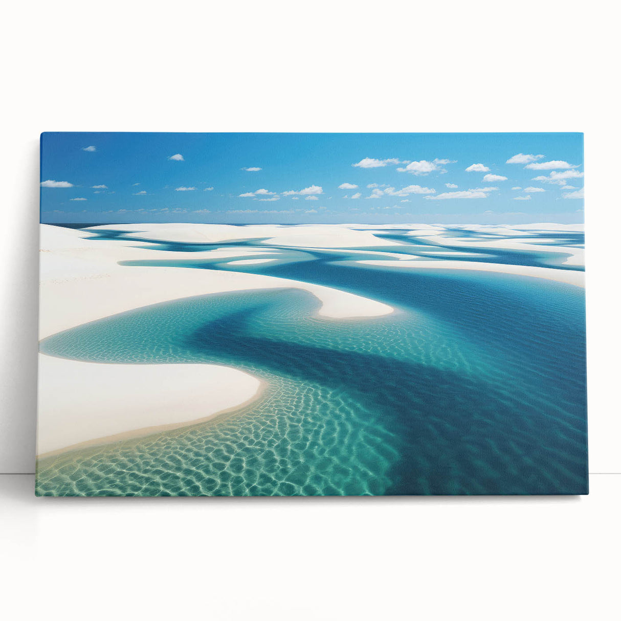 Black and white stretched canvas depicting a panoramic view of a Brazilian landscape, ideal for kitchen wall art.