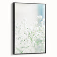 Framed canvas depicting a black and white vintage landscape painting, ideal for bedroom wall decor.