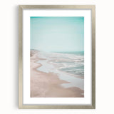Textured abstract art print in silver frame featuring swirling gray and white patterns, suitable for bedroom decor.