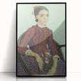 Large abstract wall art featuring swirling blue and yellow patterns on a black acrylic frame.