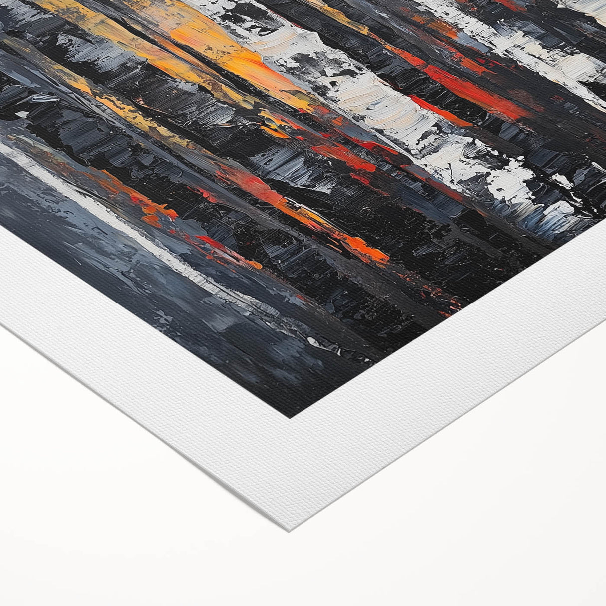 Dramatic Abstract Forest Wall Art - Canvas & Framed Print