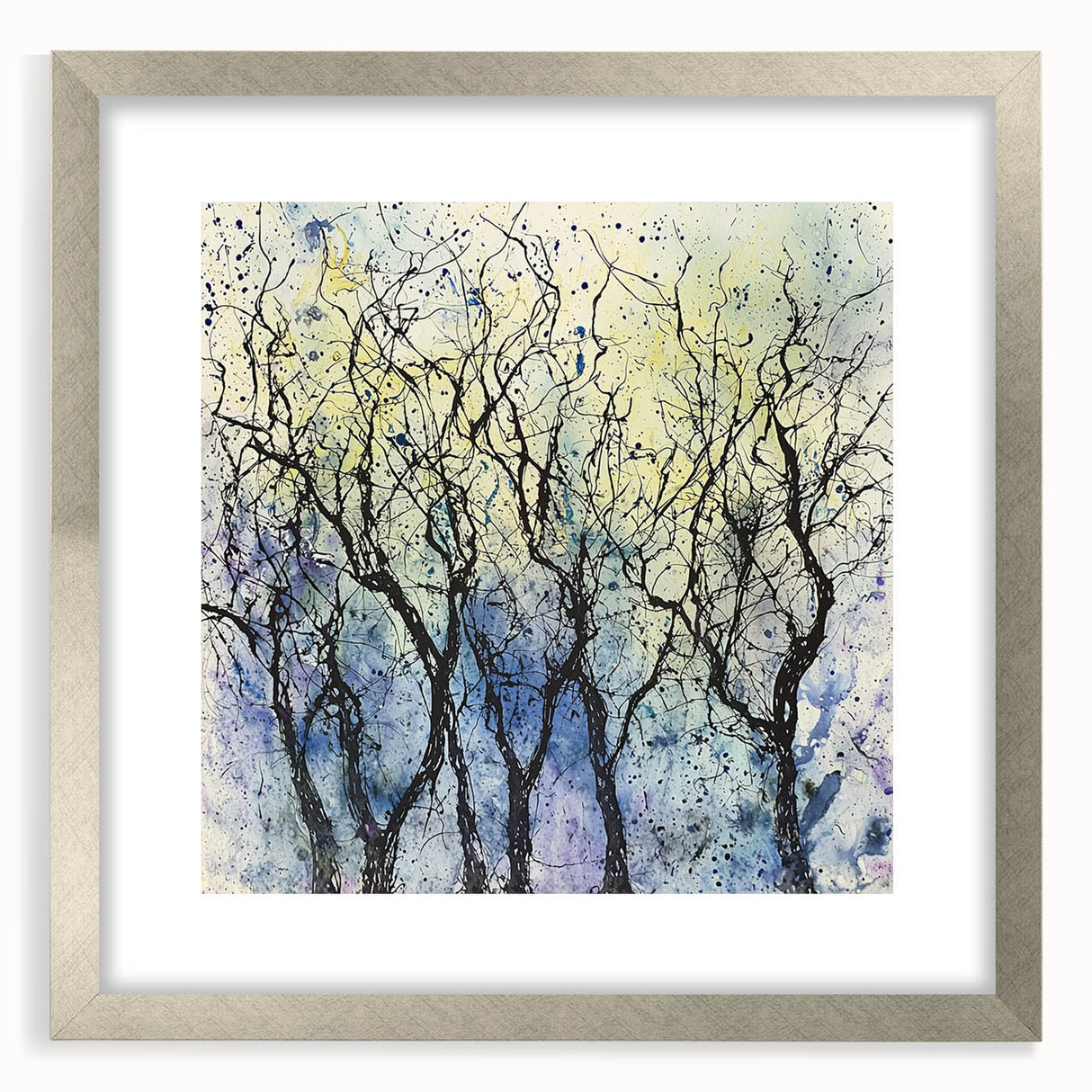 Abstract Winter Tree Wall Art - Canvas & Framed Print