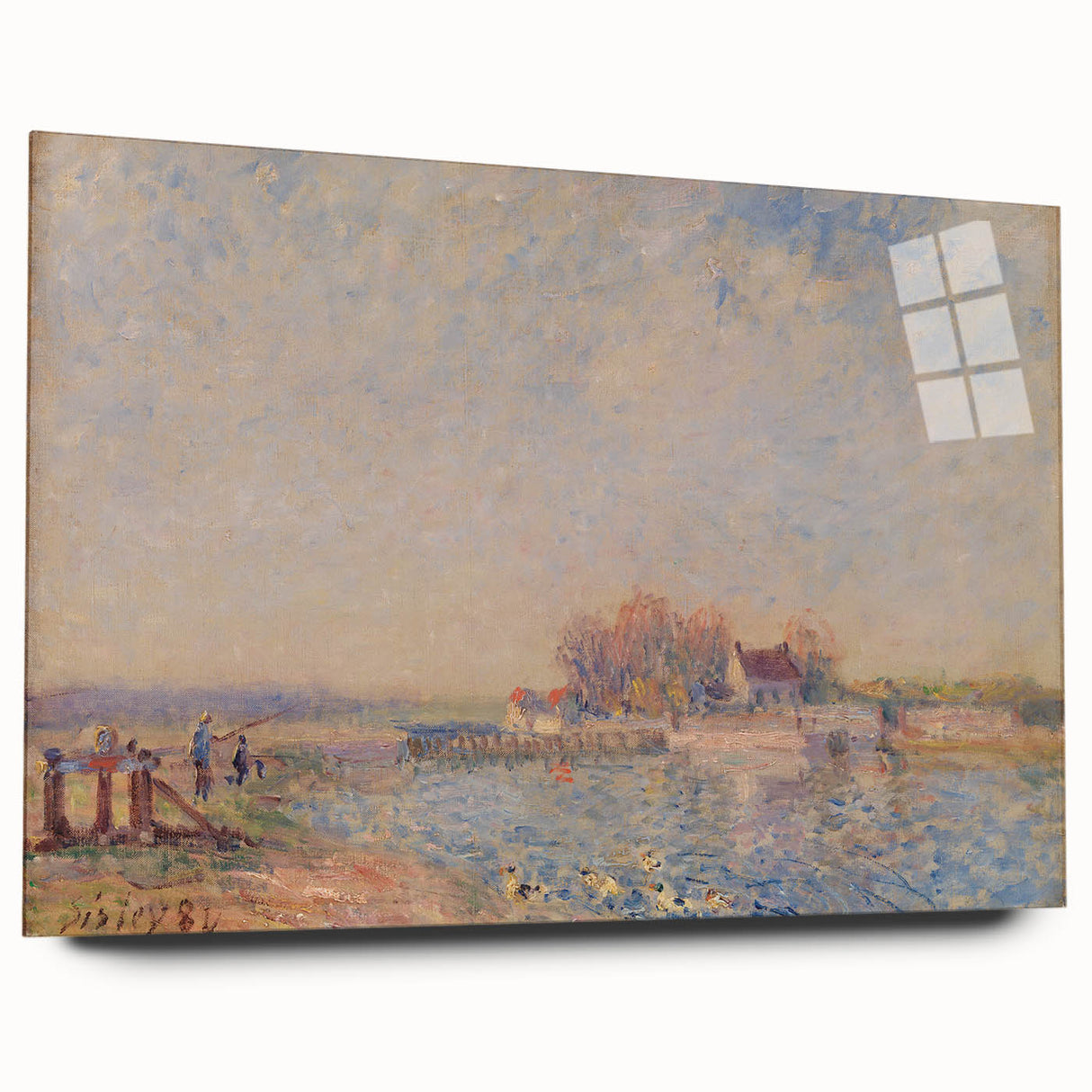 Impressionist Landscape Wall Art - Sisley's Saint-Mammès Canal