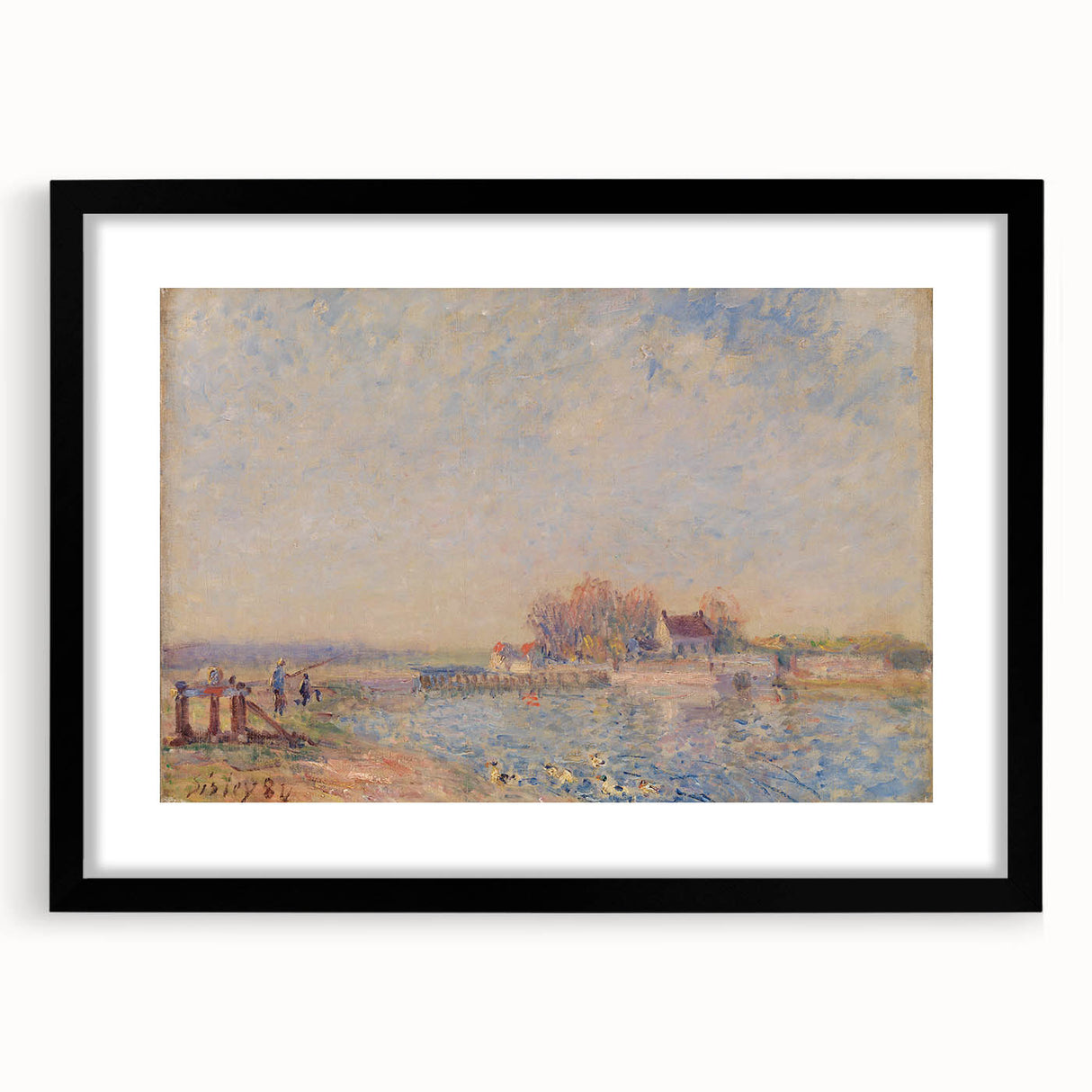 Impressionist Landscape Wall Art - Sisley's Saint-Mammès Canal