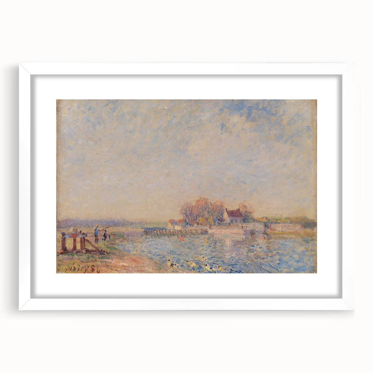 Impressionist Landscape Wall Art - Sisley's Saint-Mammès Canal