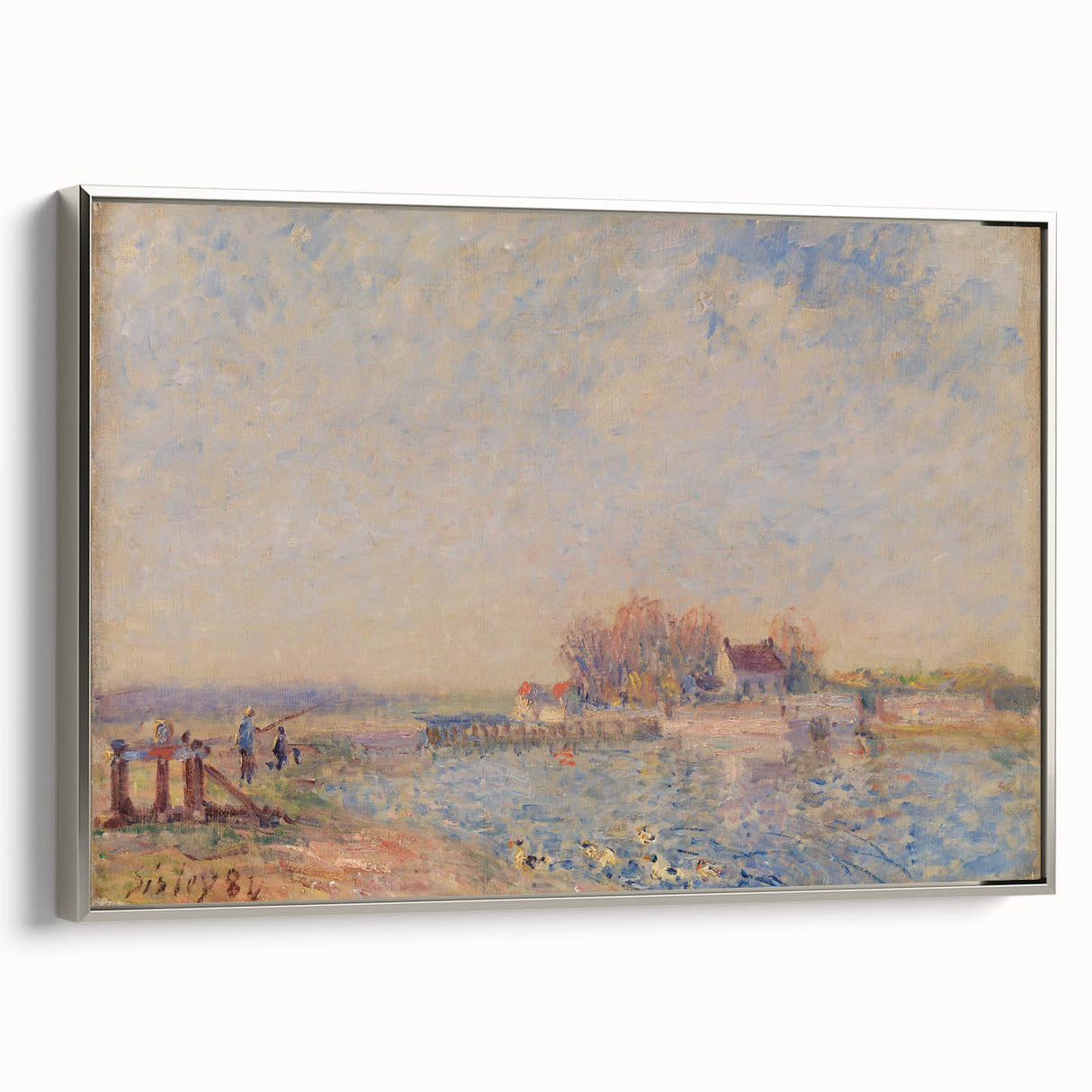 Impressionist Landscape Wall Art - Sisley's Saint-Mammès Canal