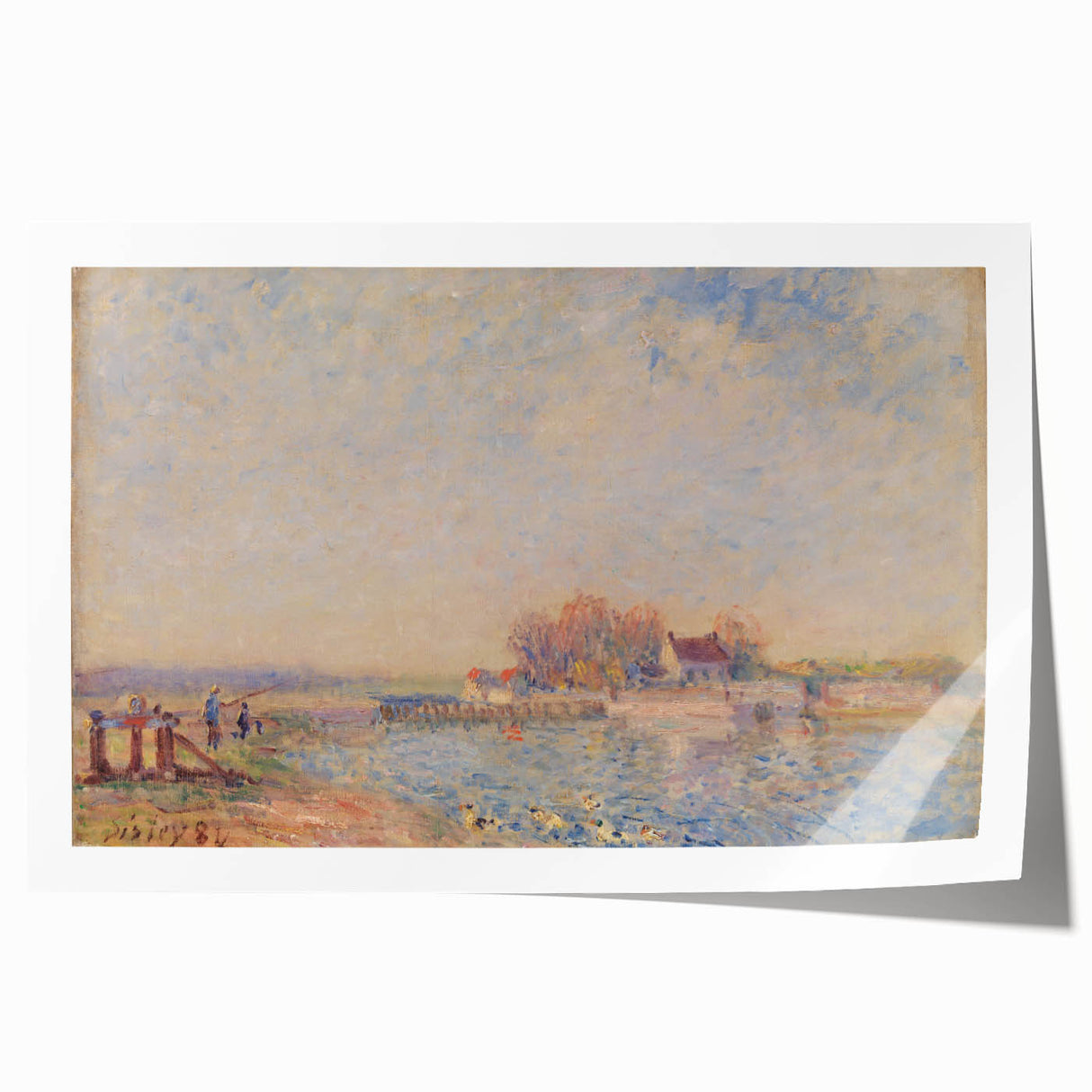 Impressionist Landscape Wall Art - Sisley's Saint-Mammès Canal