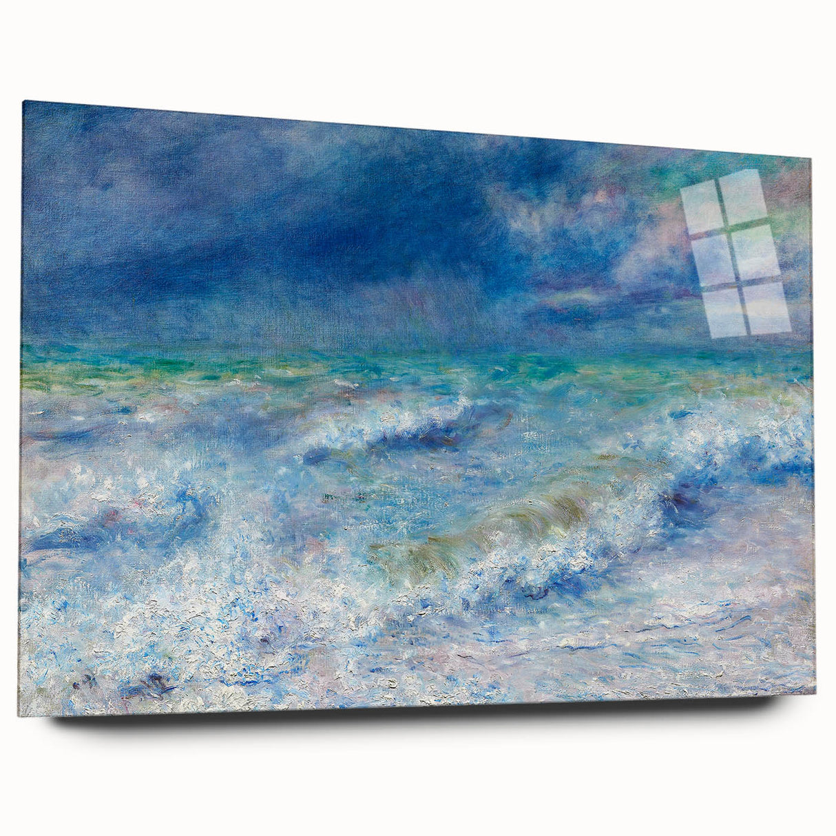 Impressionist Seascape Wall Art - Renoir's Ocean Waves Painting