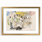 Modern Wall Art - Casual Street Scene | Lighthearted Social Decor