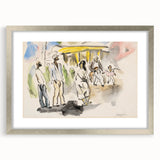 Modern Wall Art - Casual Street Scene | Lighthearted Social Decor