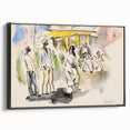 Modern Wall Art - Casual Street Scene | Lighthearted Social Decor