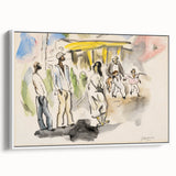 Modern Wall Art - Casual Street Scene | Lighthearted Social Decor