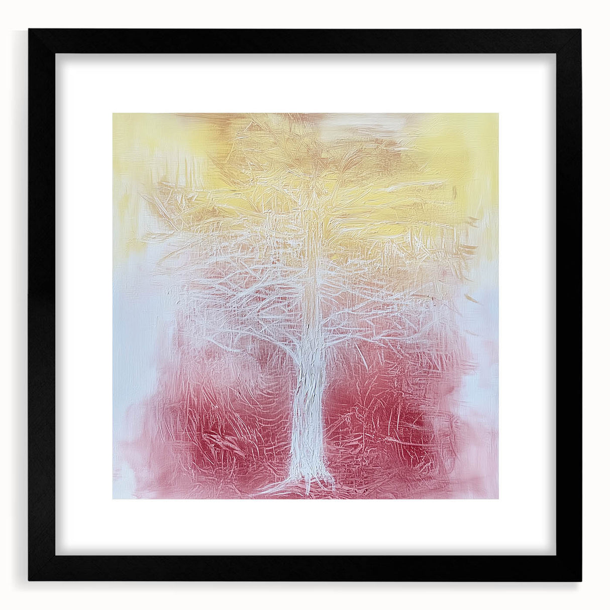 Framed Art for Living Room - Abstract Tree Canvas Wall Art