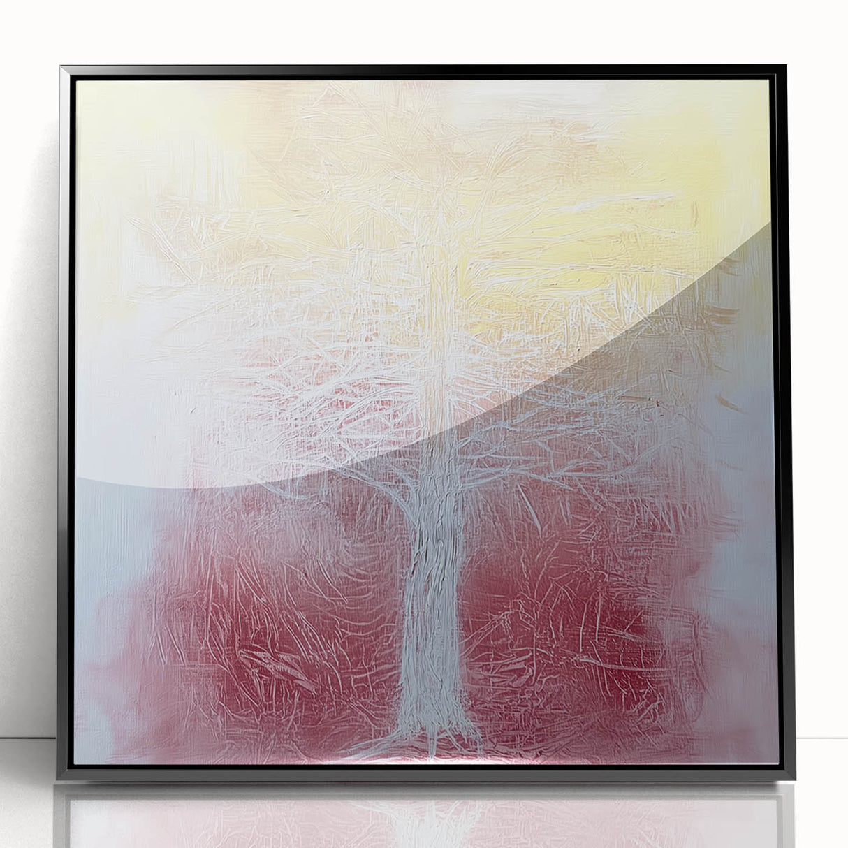 Framed Art for Living Room - Abstract Tree Canvas Wall Art