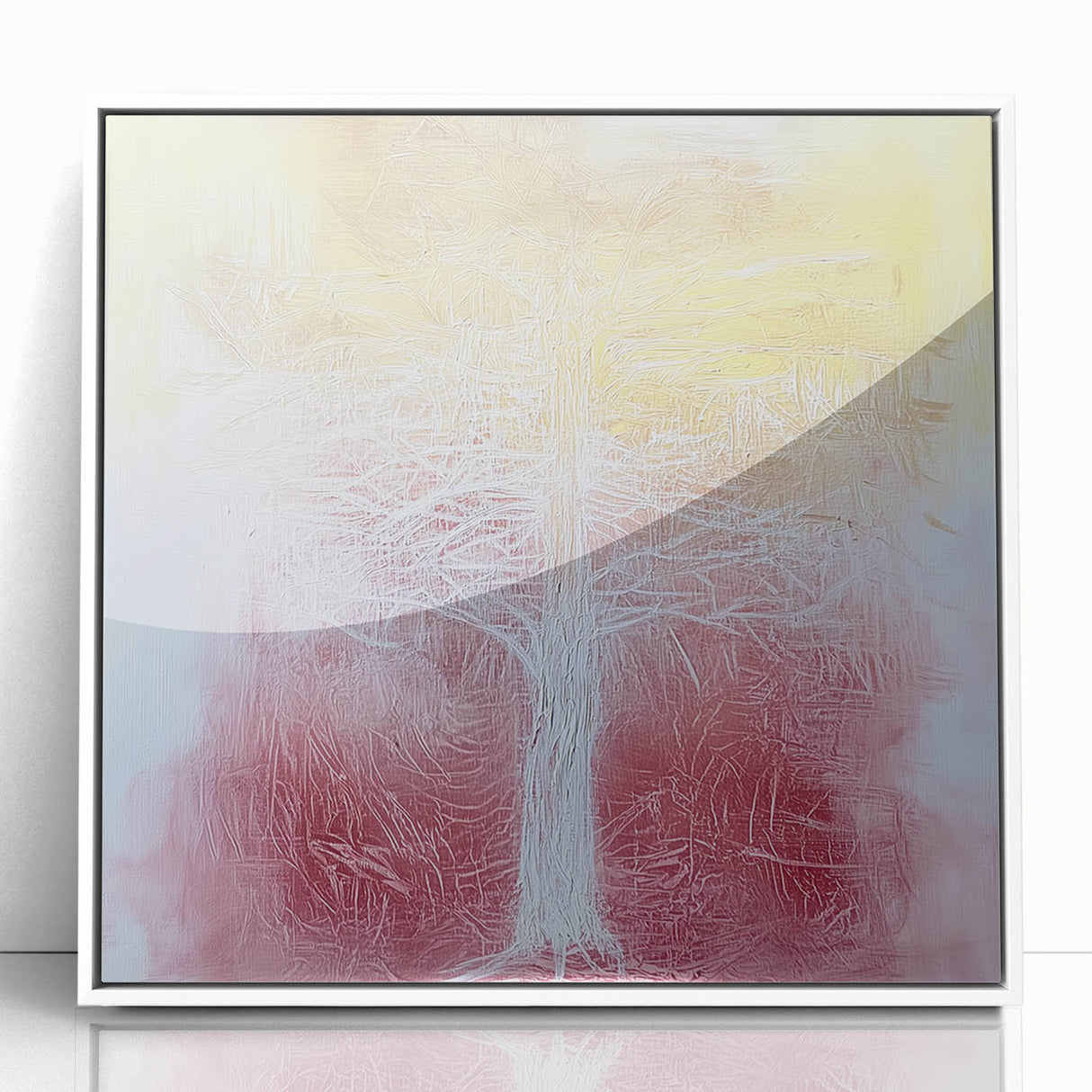 Framed Art for Living Room - Abstract Tree Canvas Wall Art