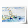 Modern Wall Art - Serene Marine Scene with Boats | Coastal Decor