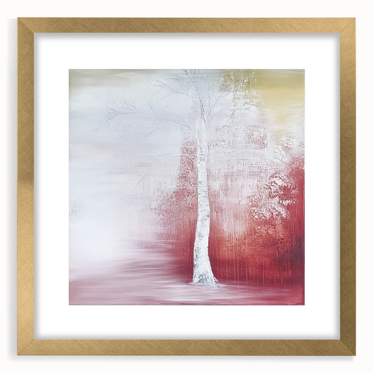 Contemporary Living Room Wall Art - Abstract Tree Canvas Print