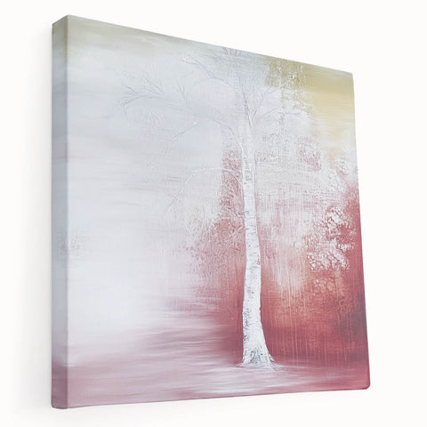Contemporary Living Room Wall Art - Abstract Tree Canvas Print